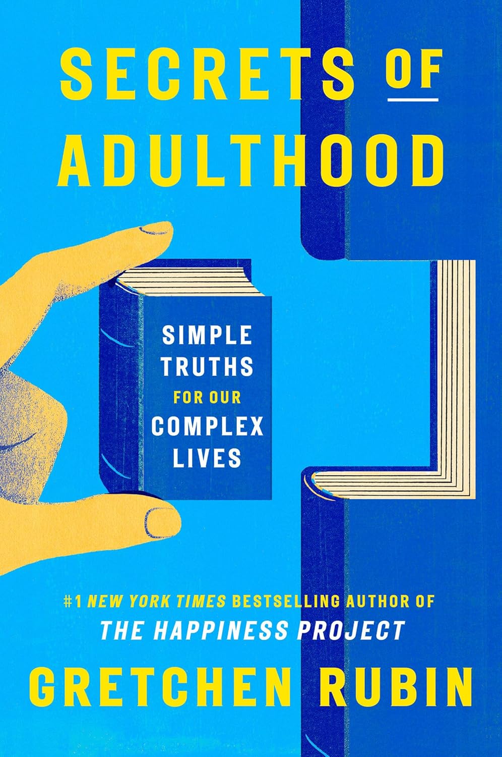 Books fit together as puzzle pieces bookcover Secrets of Adulthood