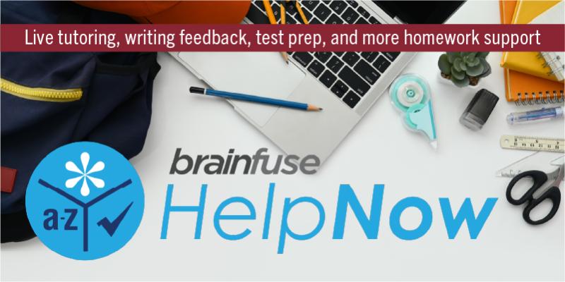 Brainfuse HelpNow over school supplies